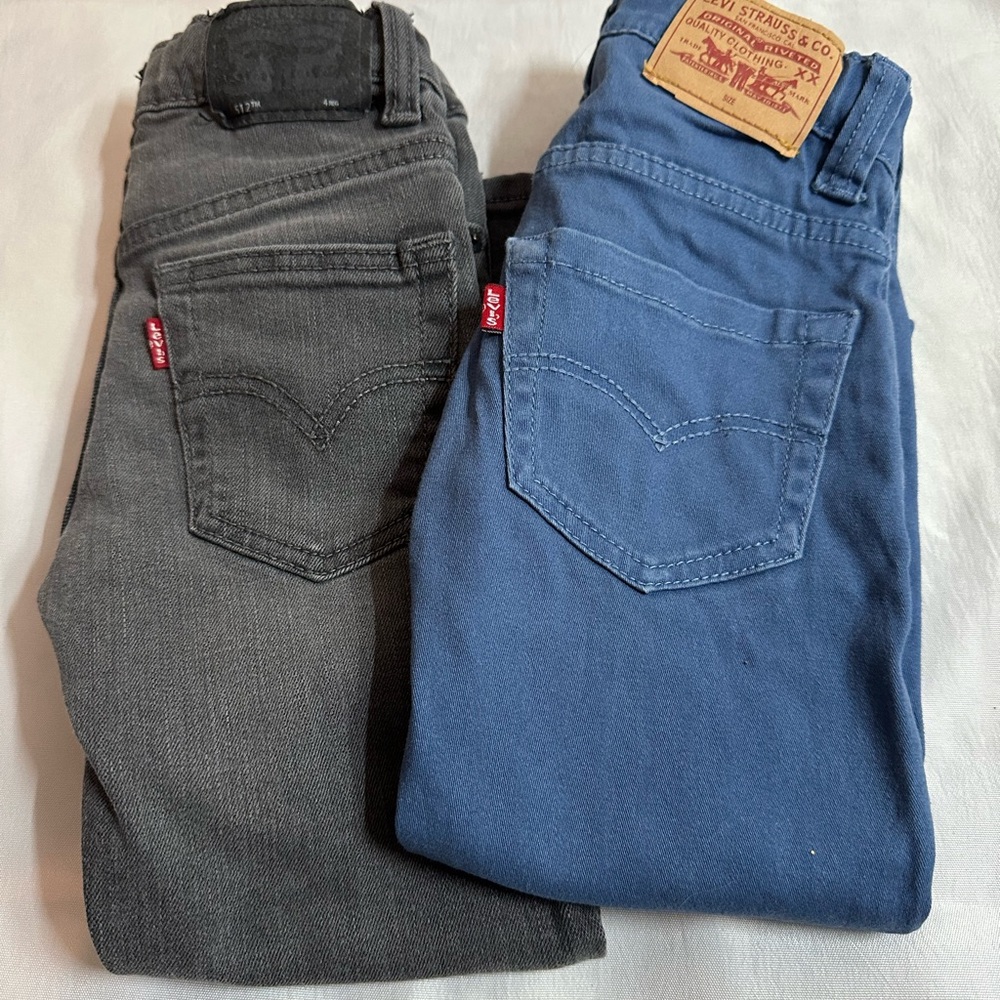 Levi's Boys Jeans - Charcoal and Denim Blue